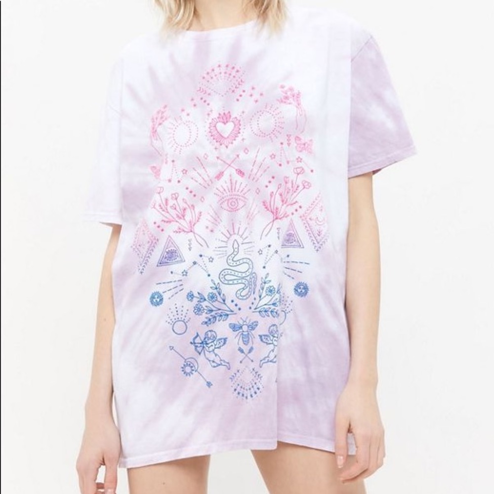 project social t symbols tie dye t shirt dress